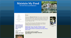 Desktop Screenshot of maintainmypond.com